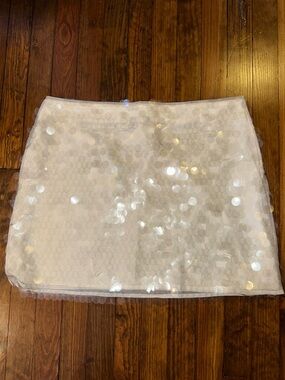 Clear Sequin Mini Skirt - Women's Party Skirt